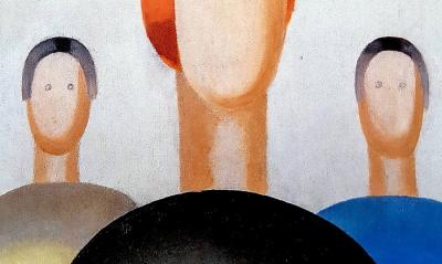 Глаза на картине ученицы Малевича пририсовал охранник Ельцин-центра