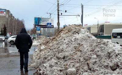 В Пензе определена площадка для бесплатного складирования снега