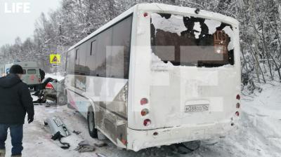 Последствия ДТП с автобусом в Красноярском крае © LIFE