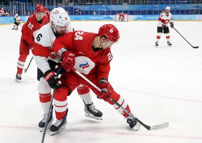 Хоккей. Мужчины. Россия - Швейцария. Фото © ТАСС / Валерий Шарифулин
