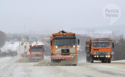 «Поволжуправтодор» готов привлечь к снегоочистке дорог в Пензенской области около 200 единиц техники