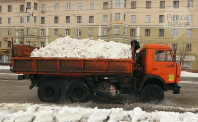 В Пензе за минувшие сутки вывезено около 7 тыс. кубометров снега — мэрия