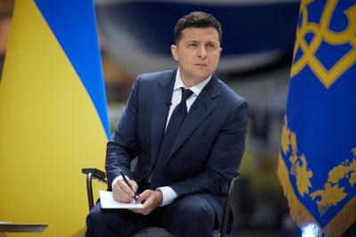 Президент Украины Владимир Зеленский. Фото © Getty Images / Ukrainian Presidency / Handout / Anadolu Agency 